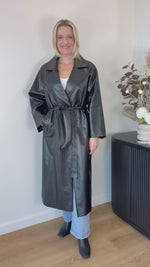 Thane Pleather Jacket ~ Black