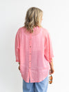 Maeve Linen Shirt - Flamingo