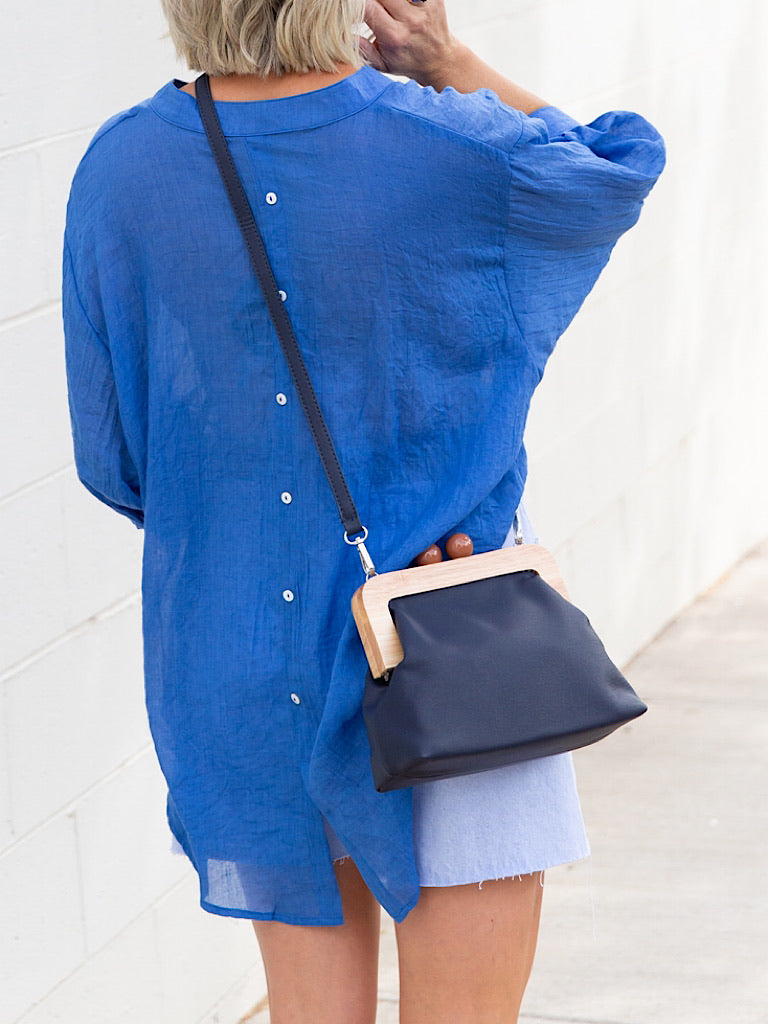 Amora Bag/ Clutch - Navy