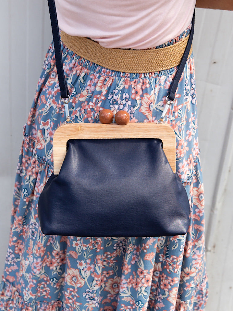 Amora Bag/ Clutch - Navy