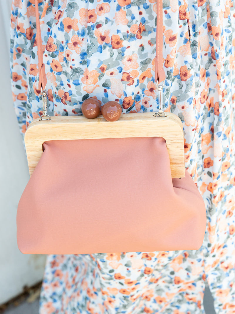 Amora Bag/ Clutch - Rosewood