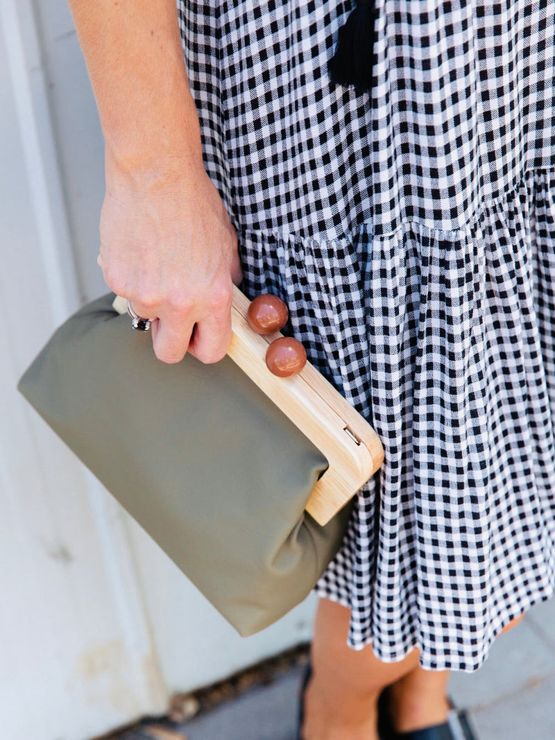 Amora Bag/ Clutch - Khaki