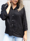 Juliet Linen Shirt ~ Black